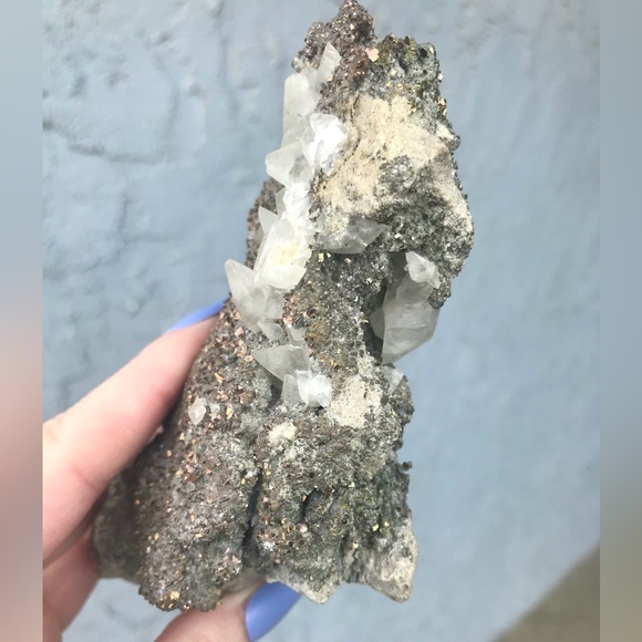 Dogtooth Calcite & Pyrite in Matrix ✨ - Picture 7 of 10